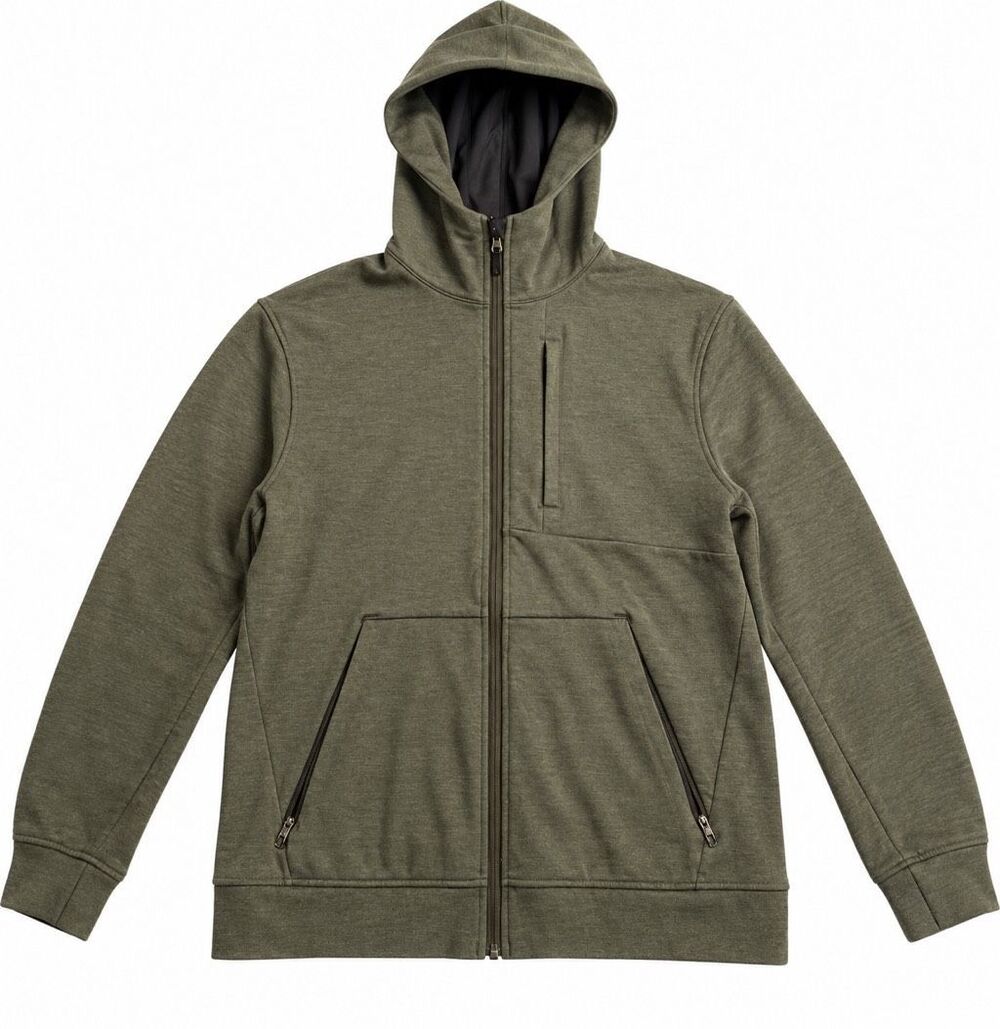 Lululemon Men’s City Sweat Full Zip Hoodie Dark Olive Green Jacket Size Medium